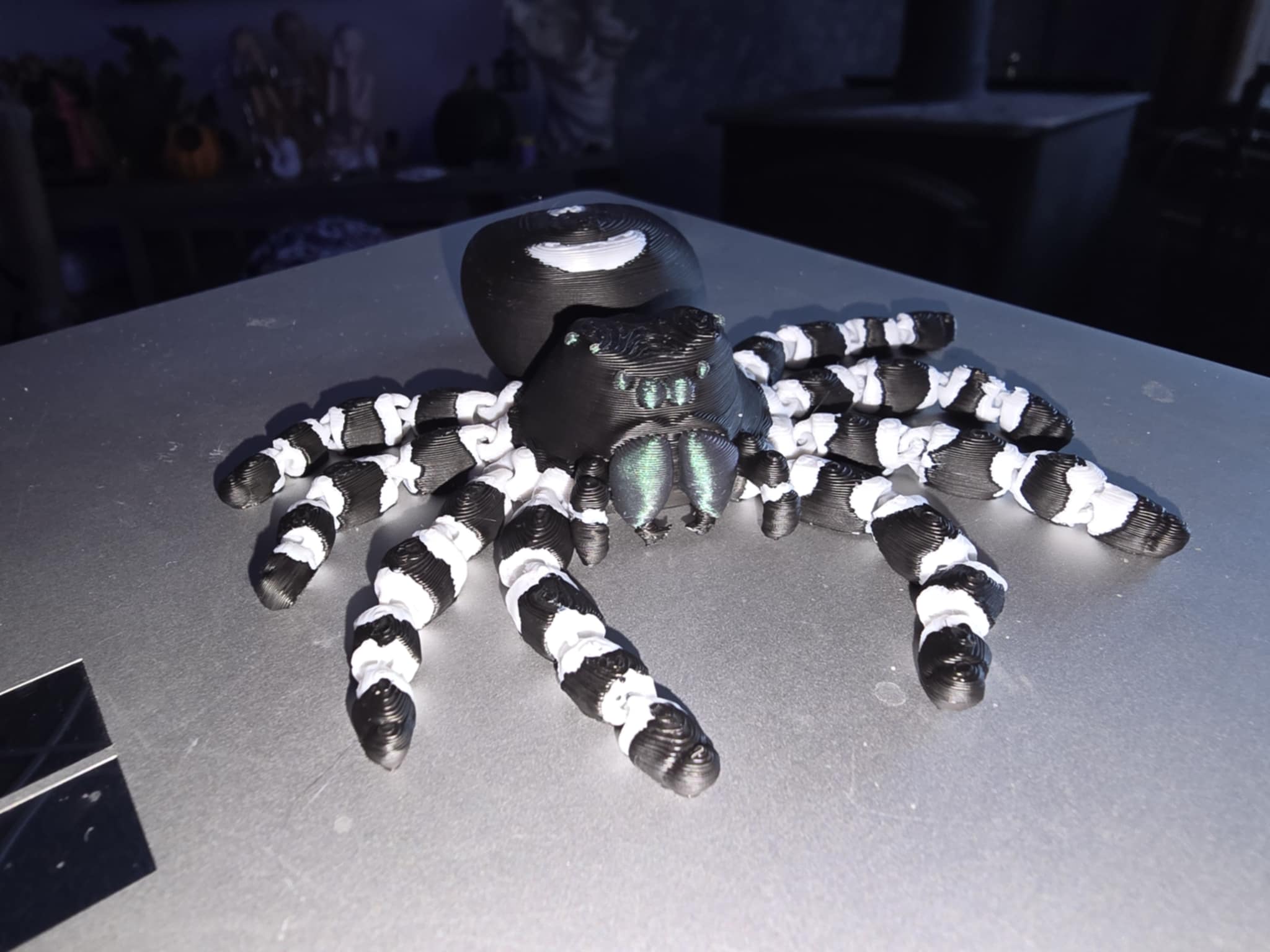 Articulated Realistic Regal Jumping Spider toy