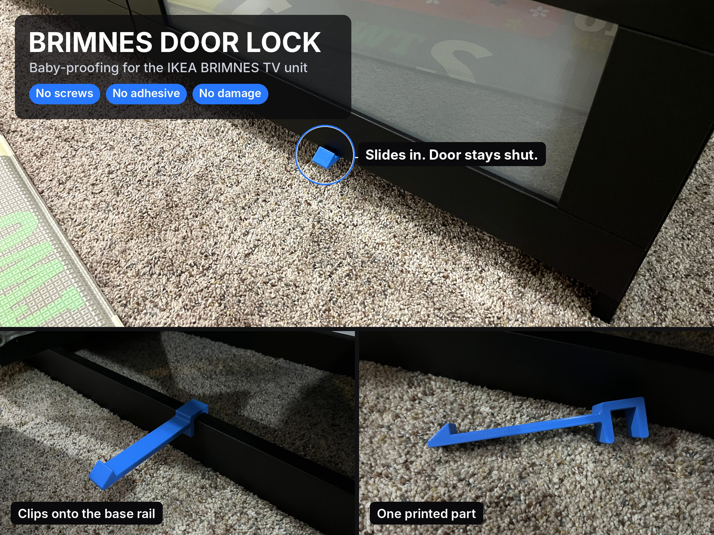Toddler Deterrent - IKEA BRIMNES TV Unit