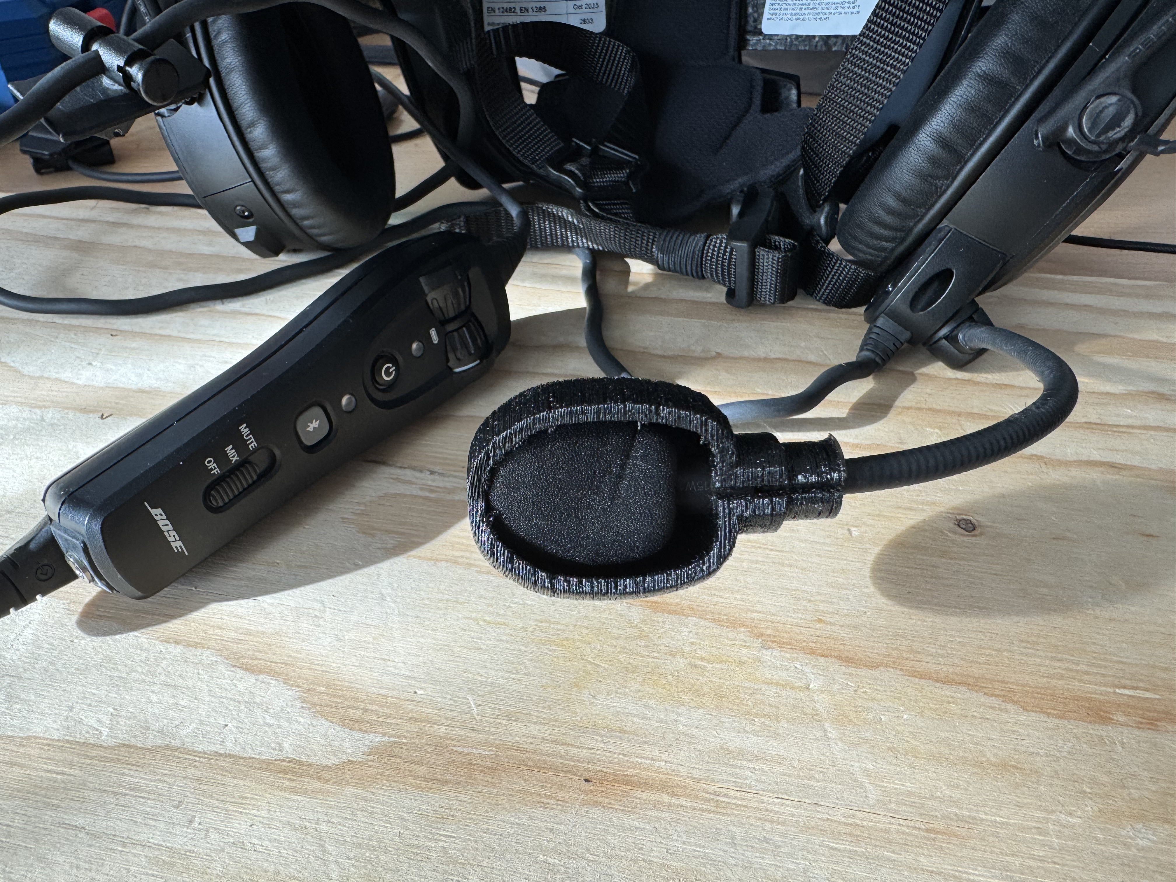 Windmuffler for Bose A20 mic