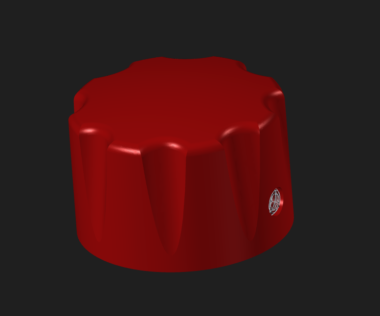 Ghostbusters Containment Unit Red Knob (Dakaware 3/4" knob)