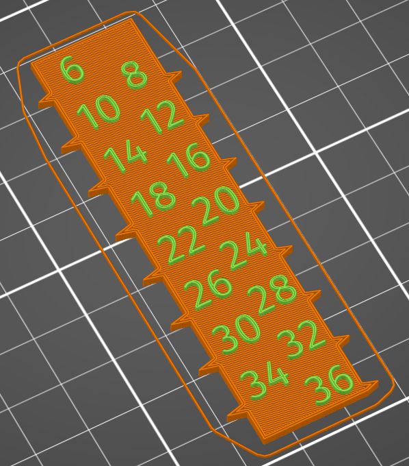Eisenlink Adjustable Dumbbell Weight Ruler