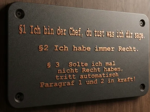Schild für die Chefetage