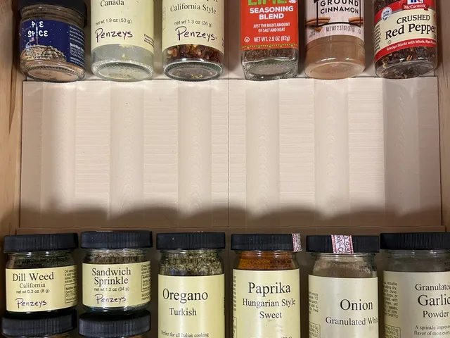 Penzey Spice Drawer Insert