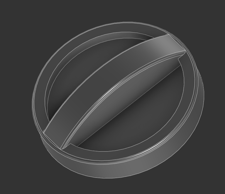 VW Touran Overhead Console Light Switch 3D model