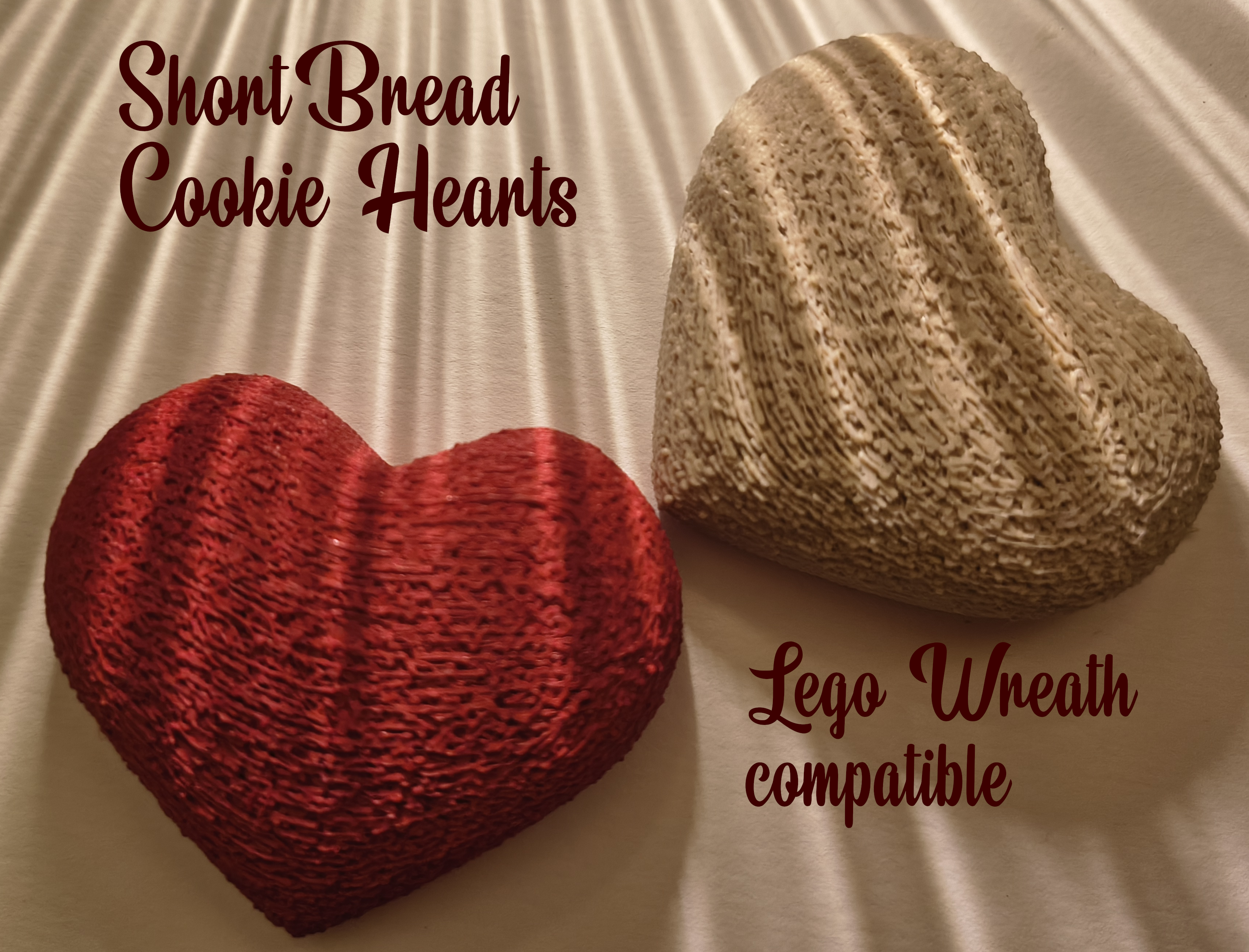 Valentines "edible" decor ( Lego Wreath compatible )