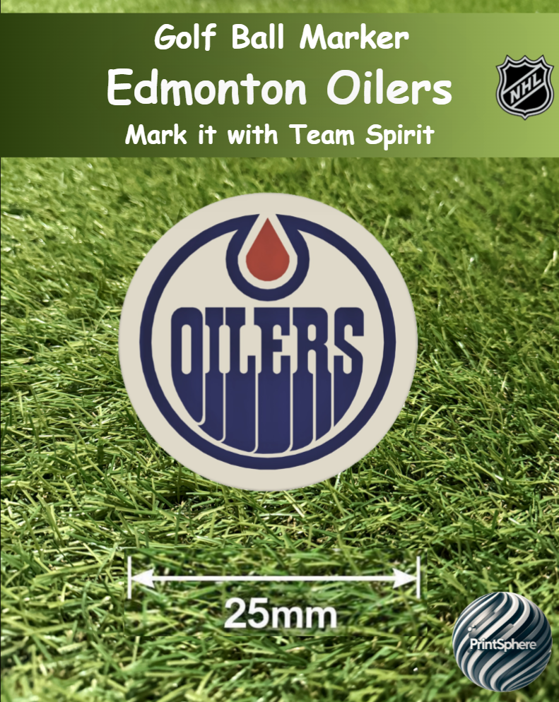 Golf - Golf Ball Marker - NHL - Pacific - Edmonton Oilers