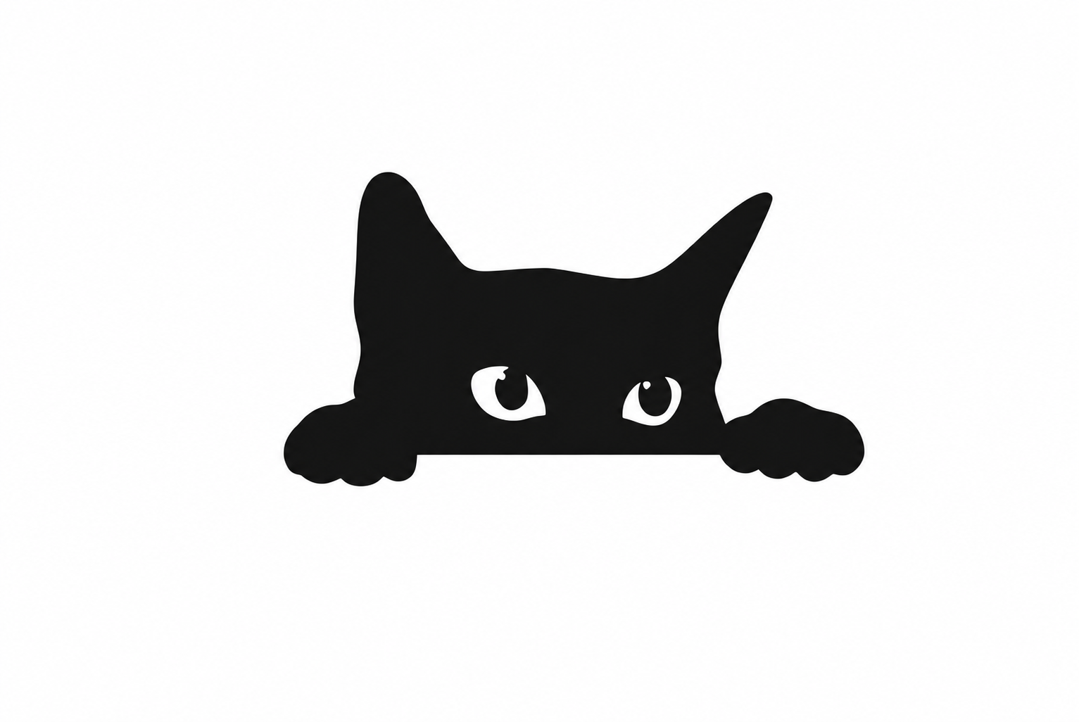 Peeking Cat – Cat Wall Decor