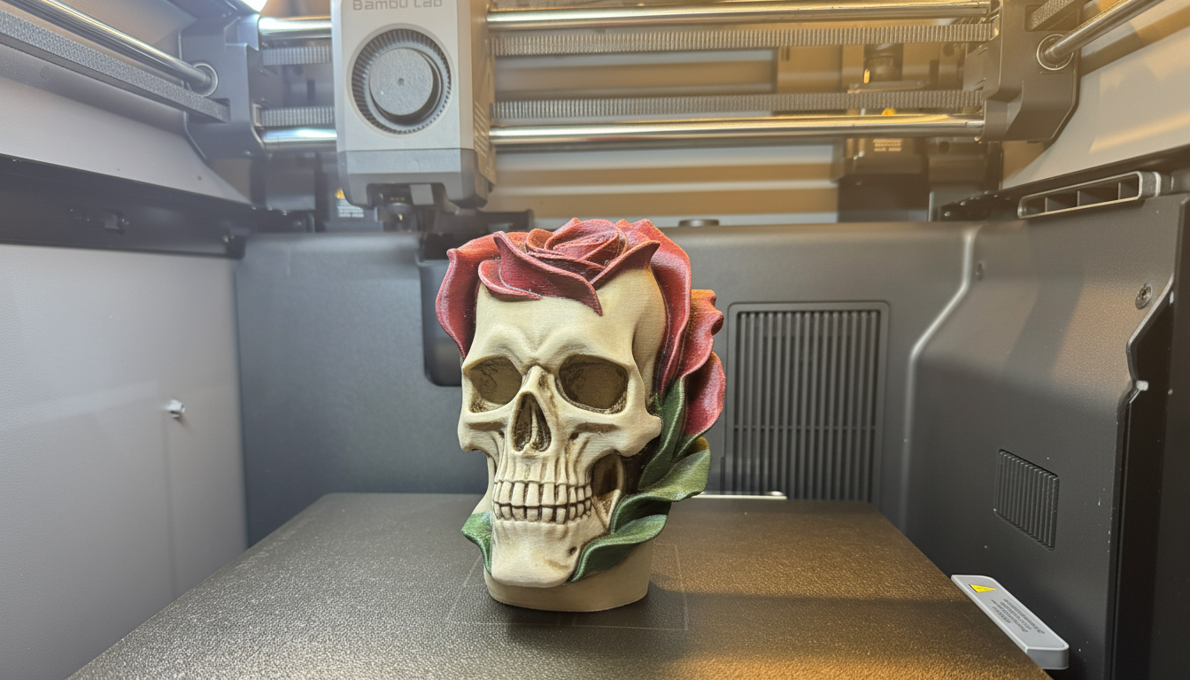 Indented Rose Skull