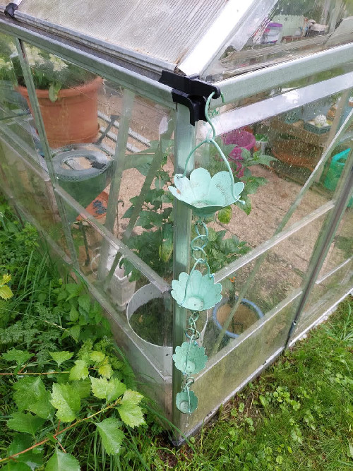 Custom corner piece for Palram greenhouse