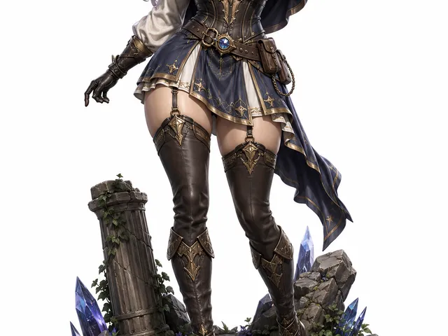 Crystal Adventurer Statue – Fantasy Heroine Diorama