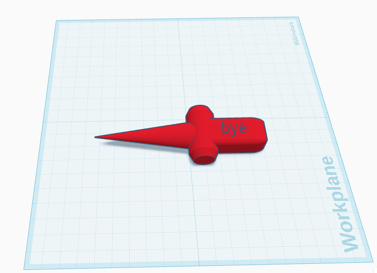 Knife dagger Print in place