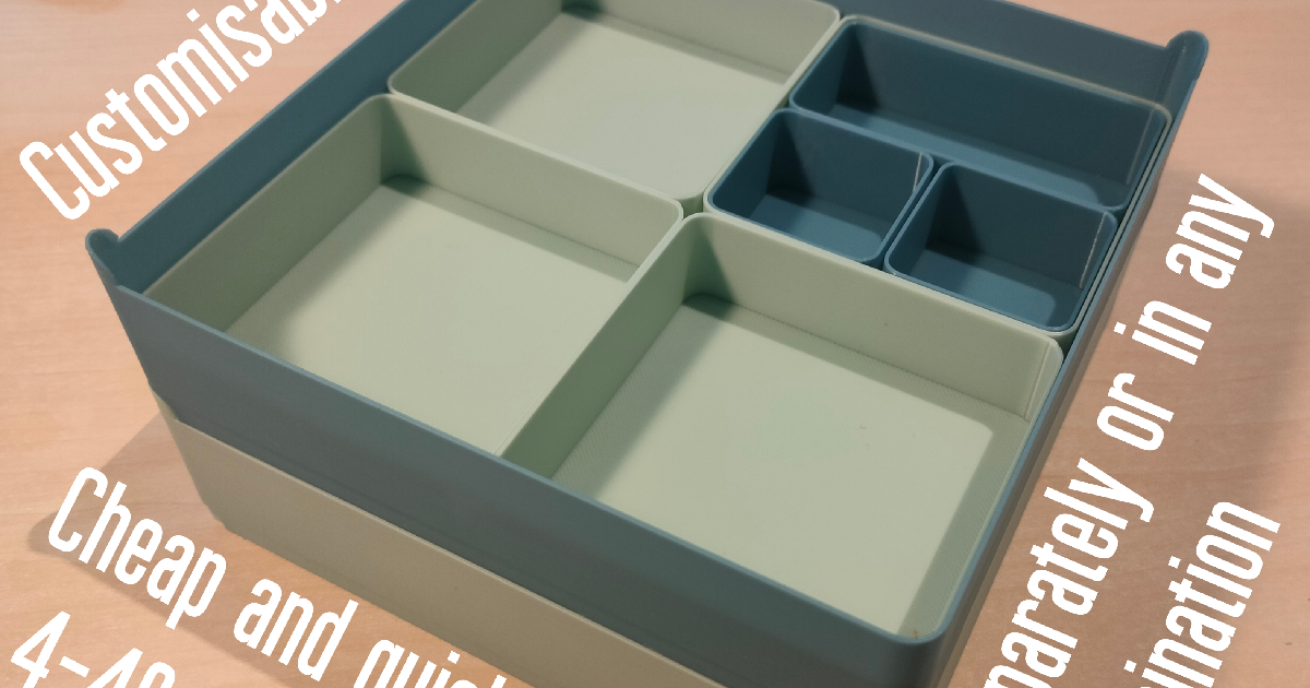 Modular nesting build trays by rhn | Download free STL model ...