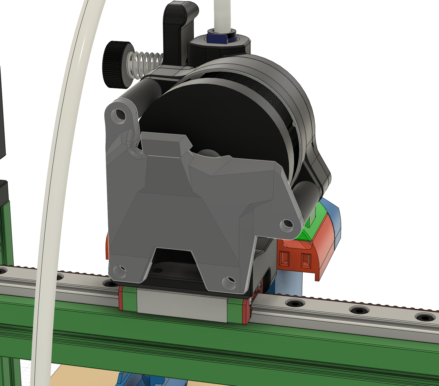 Frankenstrain - Strain relief for Dragonburner with Orbiter 2 on Voron 0