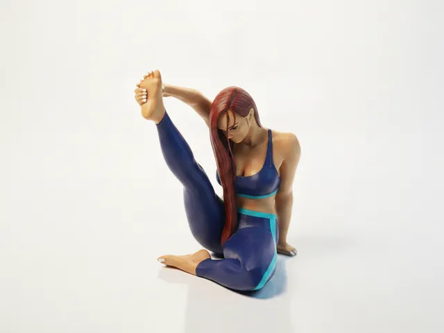 Lady Stretching Figurine Female Figure 3D Printable