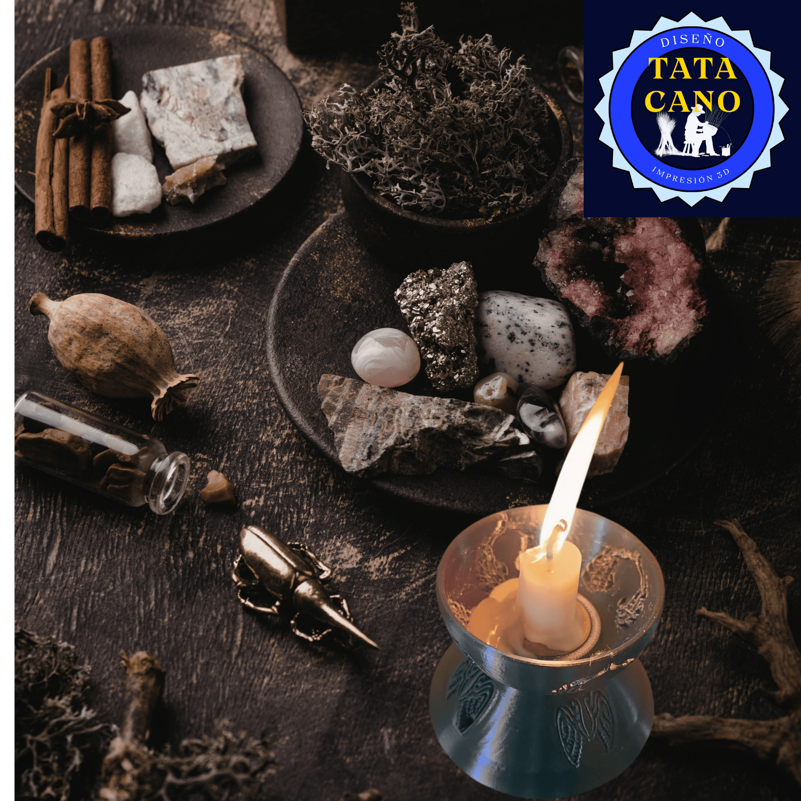 Miniatura 3 do modelo 3D Candelabro -Candle Holder