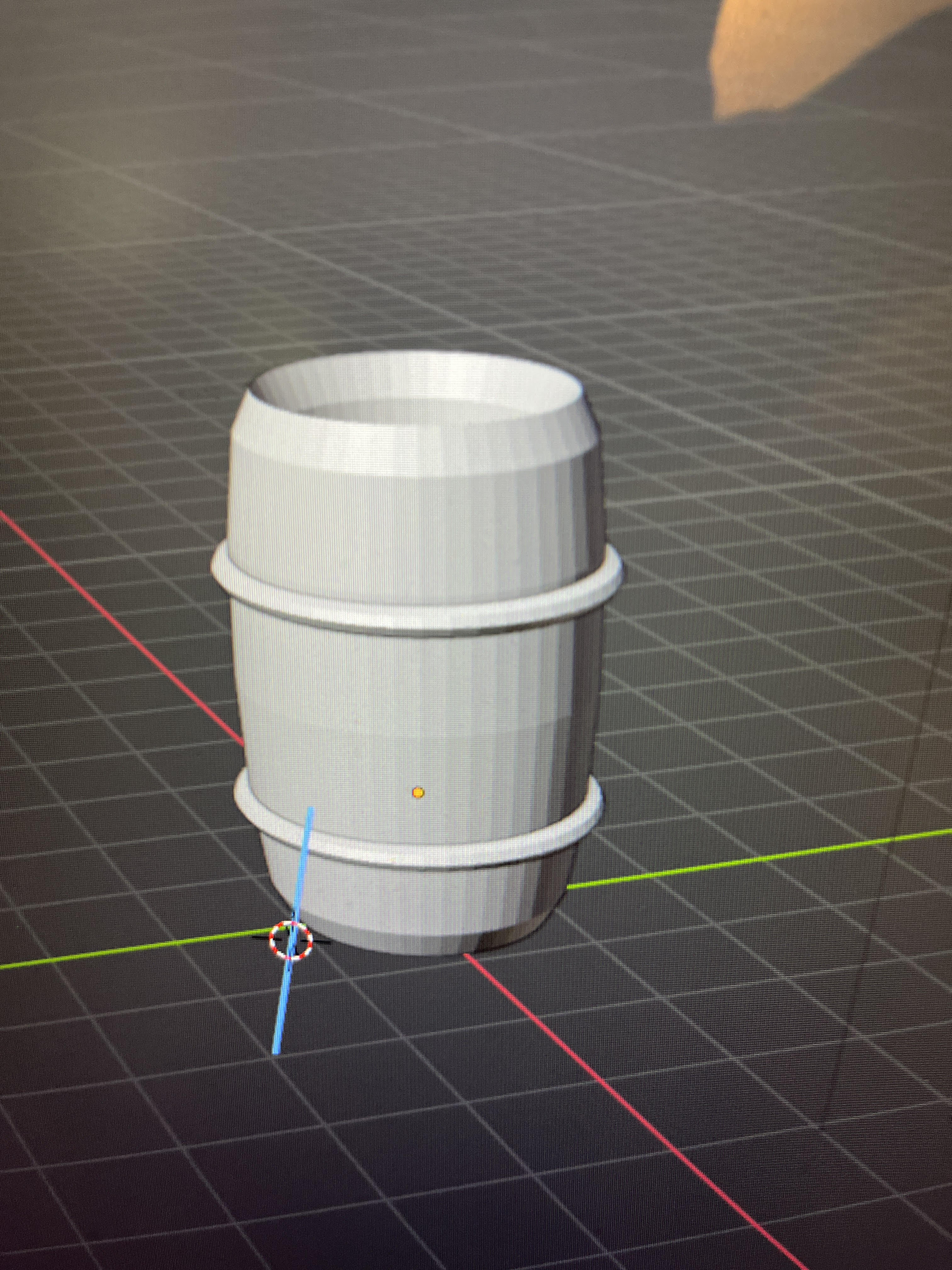 Wine Barrel Trash Bin