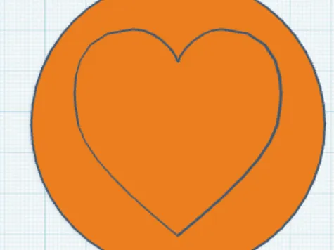 Simple Heart Coaster