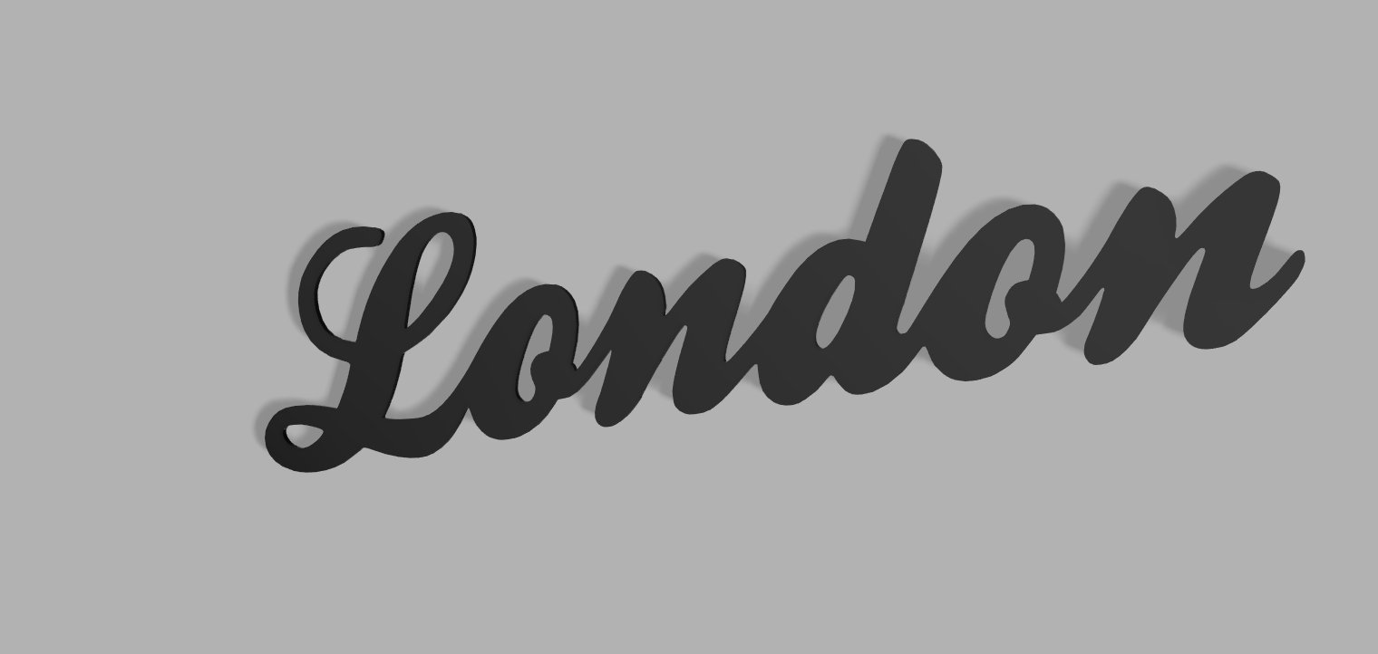 Einfaches und schnelles Wand-Tattoo "London" 296x70x2mm (Wall Tattoo)