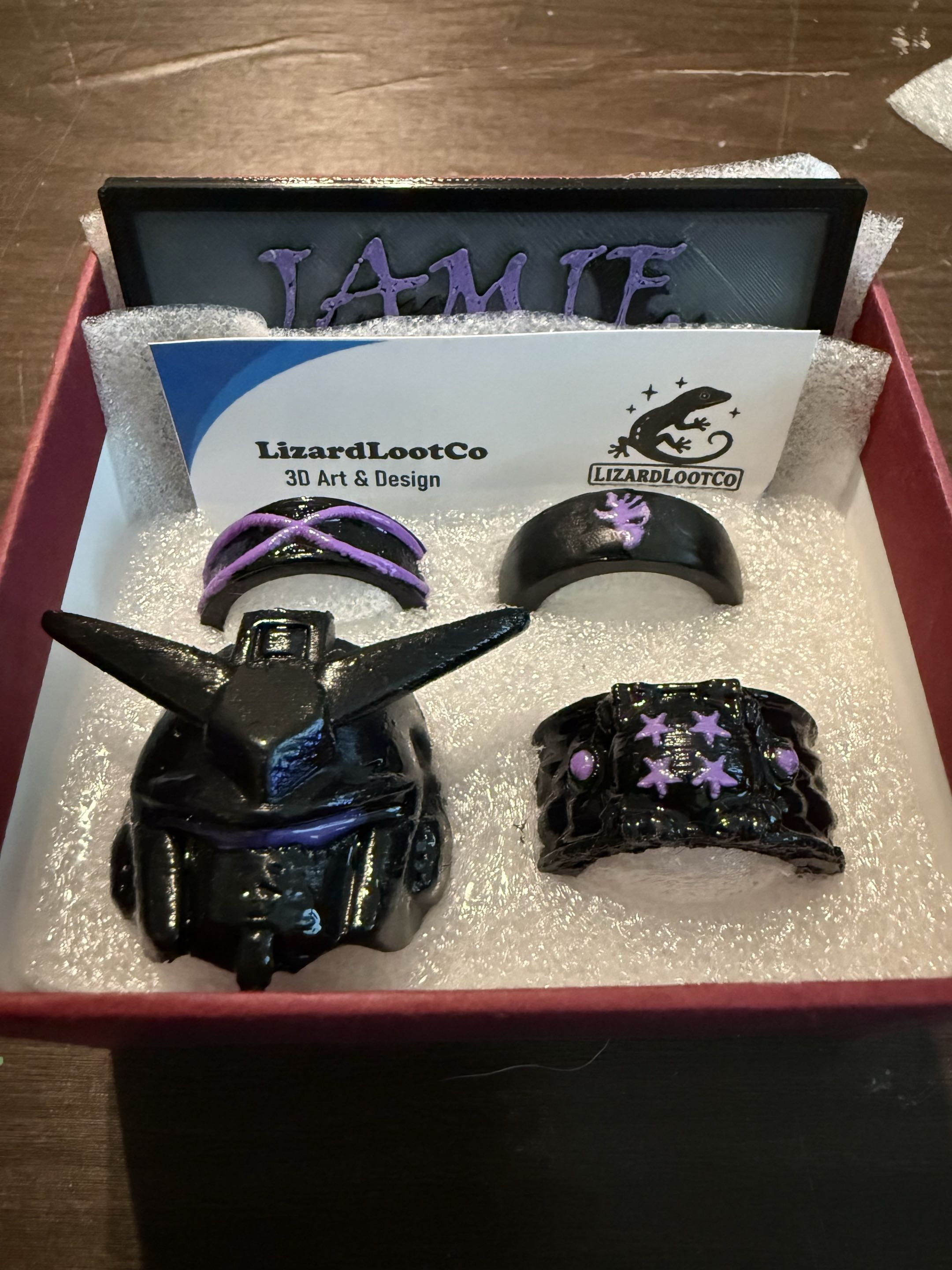 Decorative Anime Rings & Customizable Name Plate