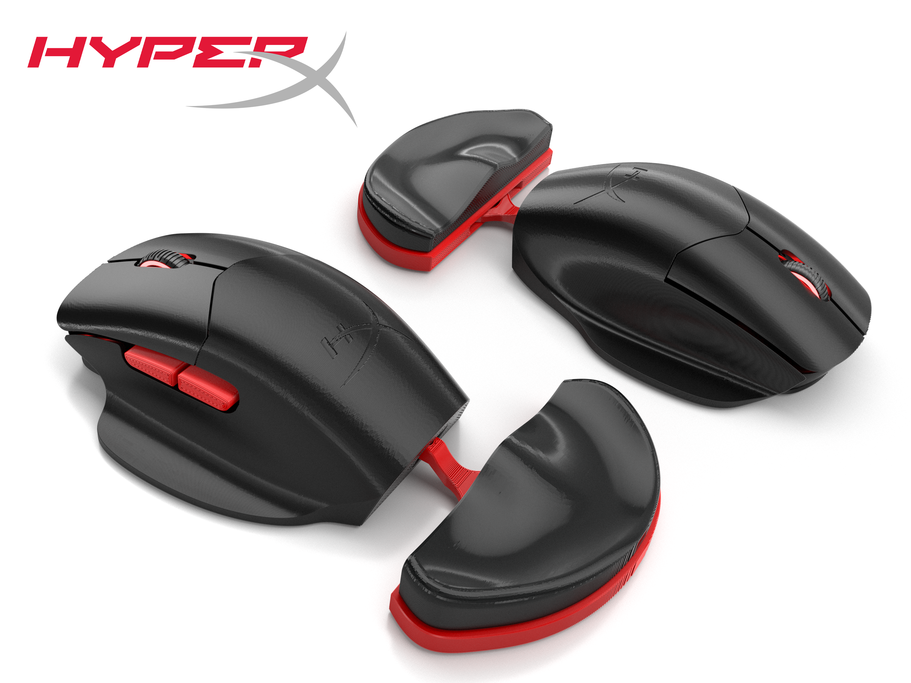 HyperX Pulsefire Saga - ergonomic design