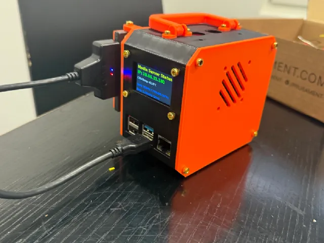 Display Mount for "Raspberry Pi Media Server"