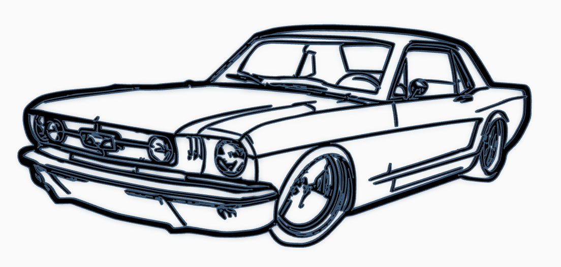 old car wall art