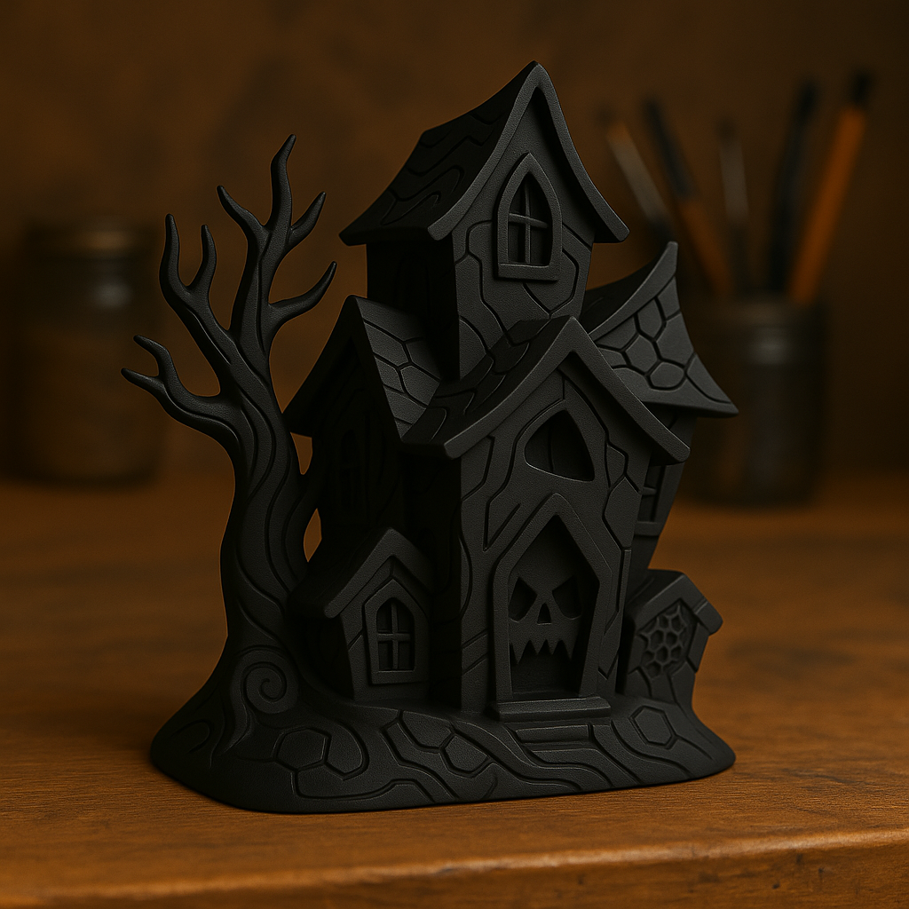 Haunted House Sculpture