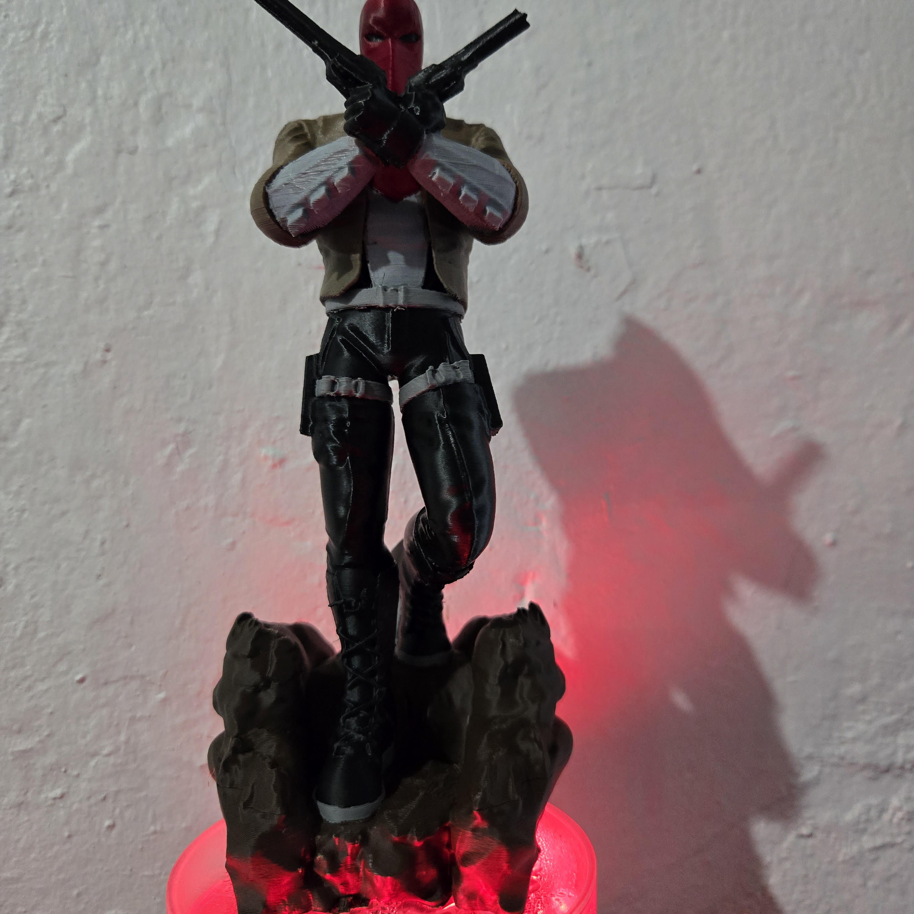 Red Hood with Deadpool style mask