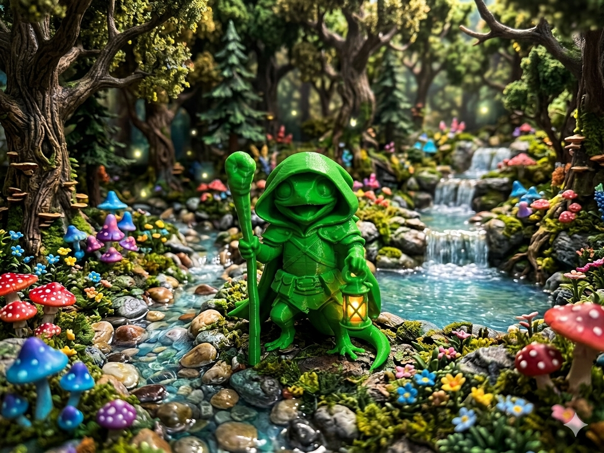 Lizard adventurer 3D model