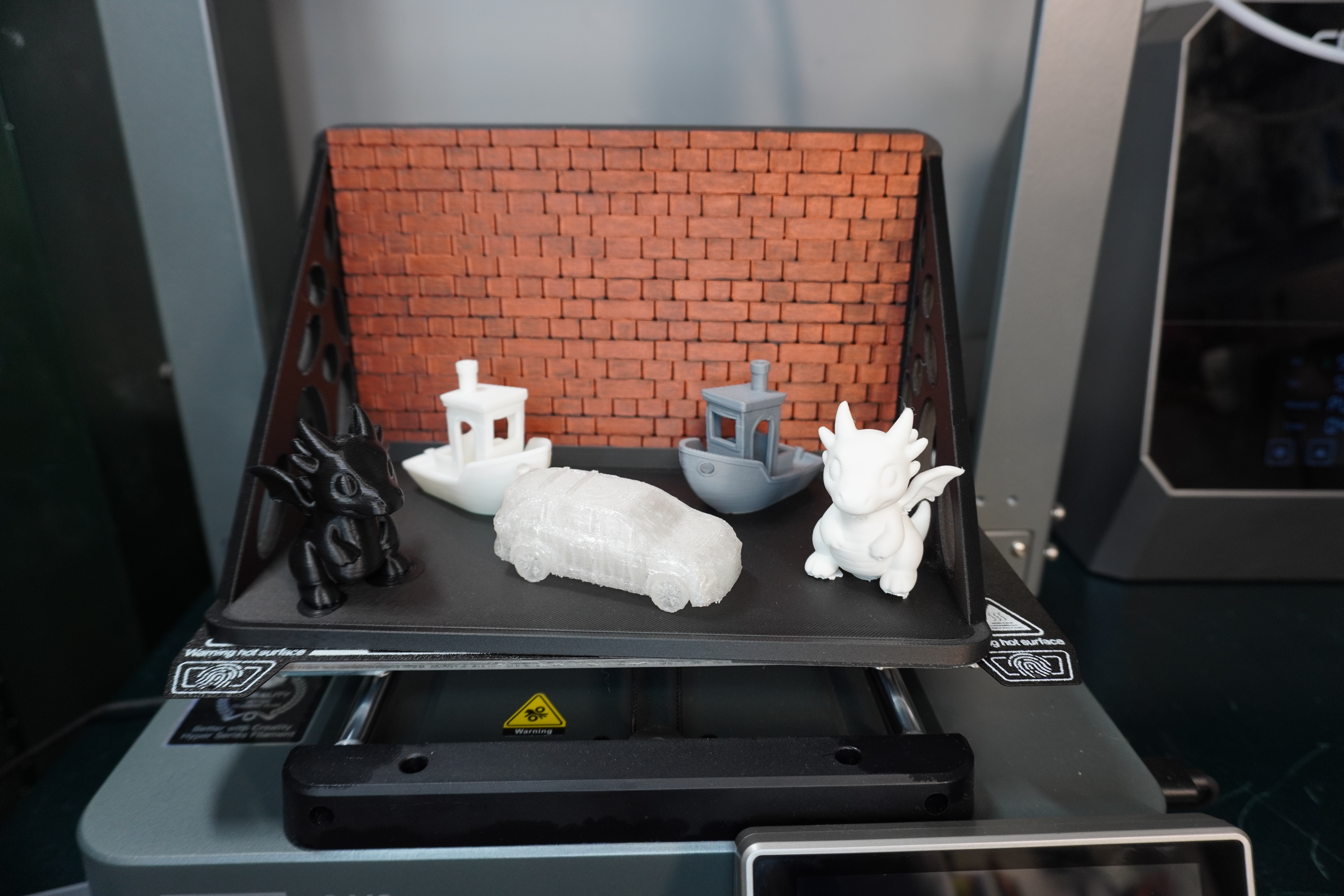 Brick Wall Diorama Display Shelf