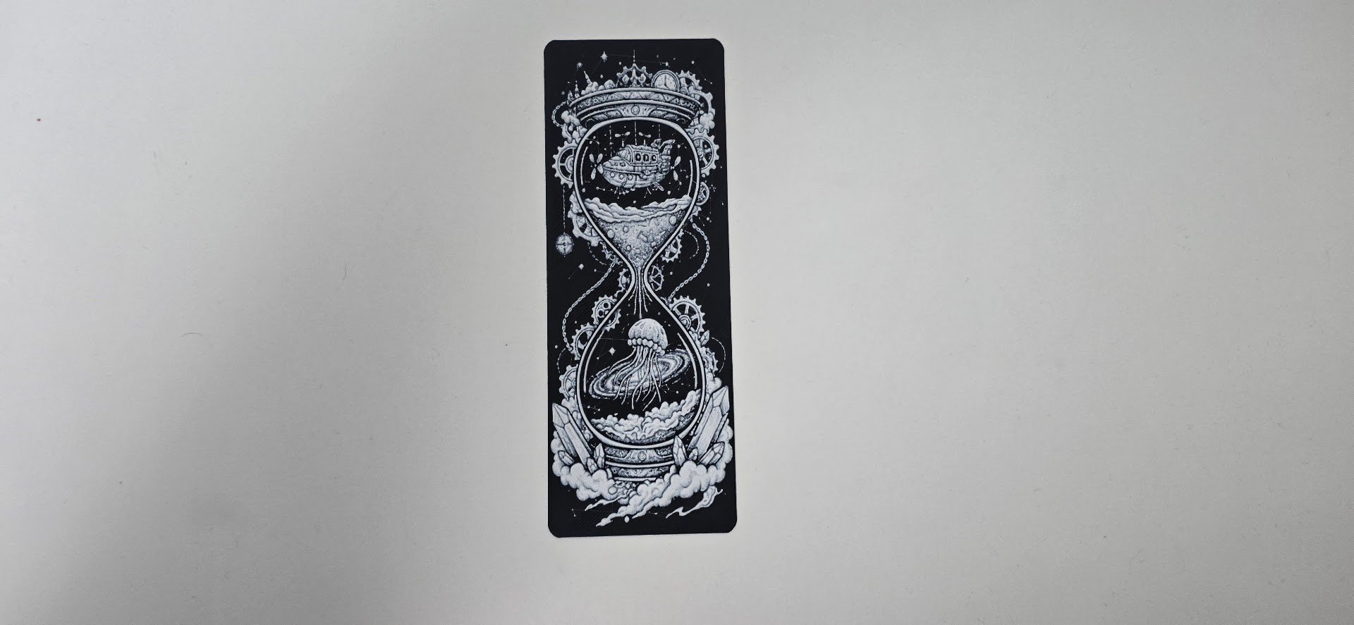 Steampunk Hourglass Universe Bookmark