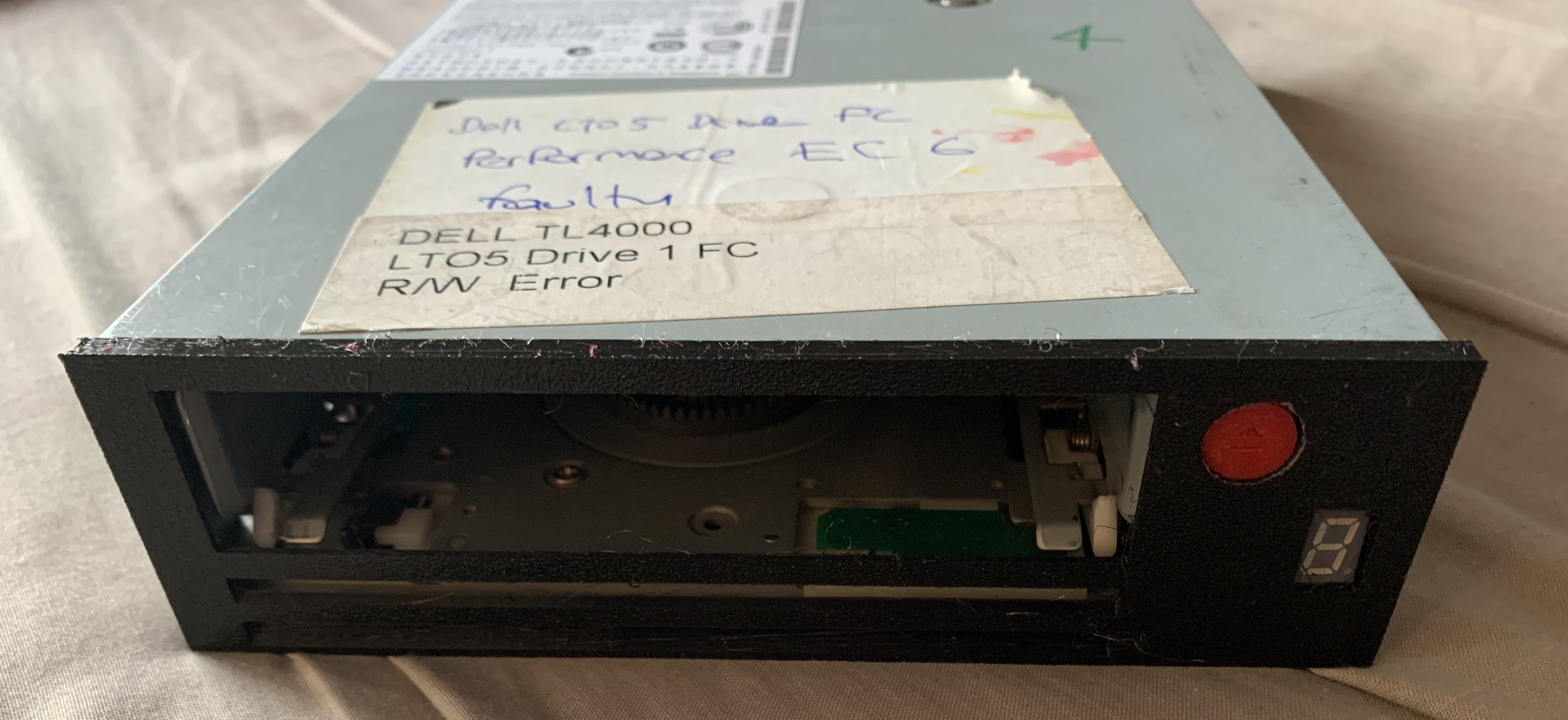 IBM LTO half height tape drive bezel