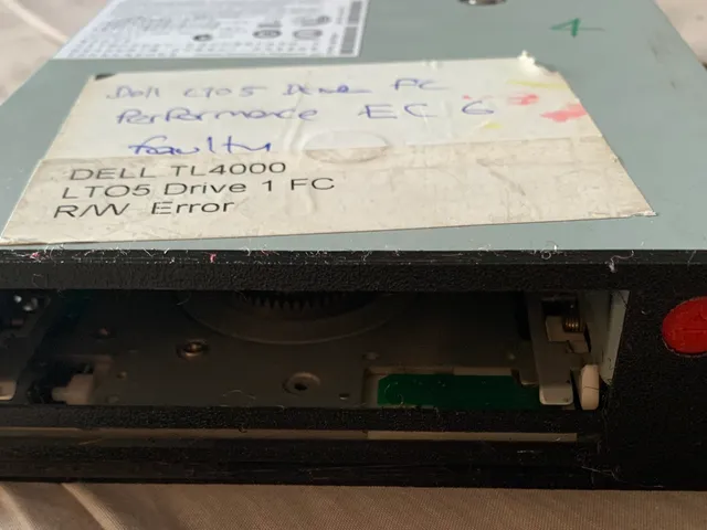 IBM LTO half height tape drive bezel