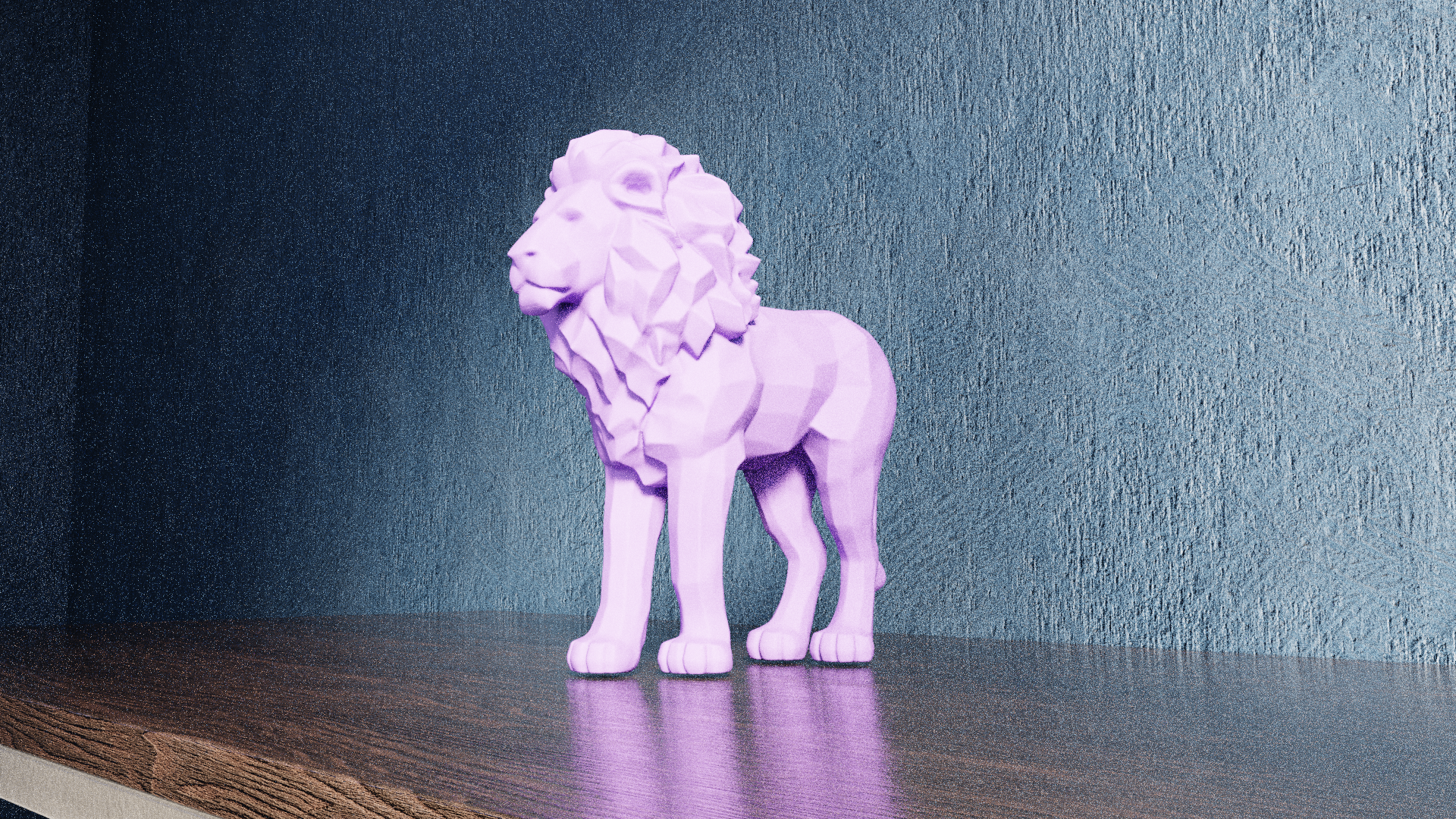 Low Poly Lion — thumbnail 7