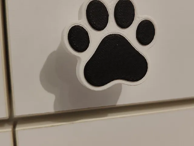 Paw wardrobe/door/drawer handle knob