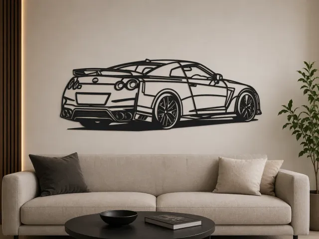 JDM Icon: Car Wall Line Art
