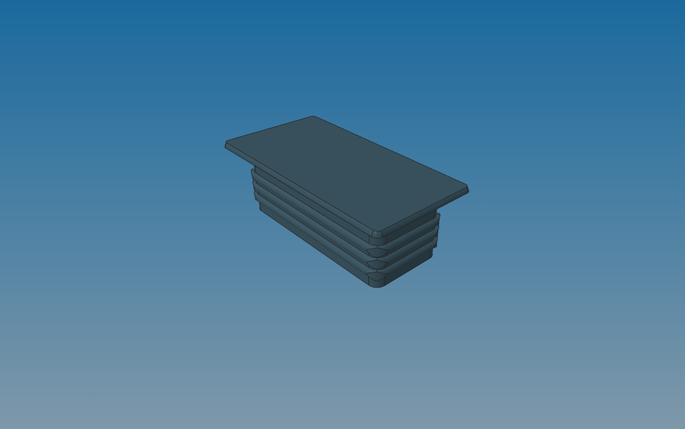 Audi A4 B6 2002-2004 roof tracks cap - tappi protezione barre tetto 3D model
