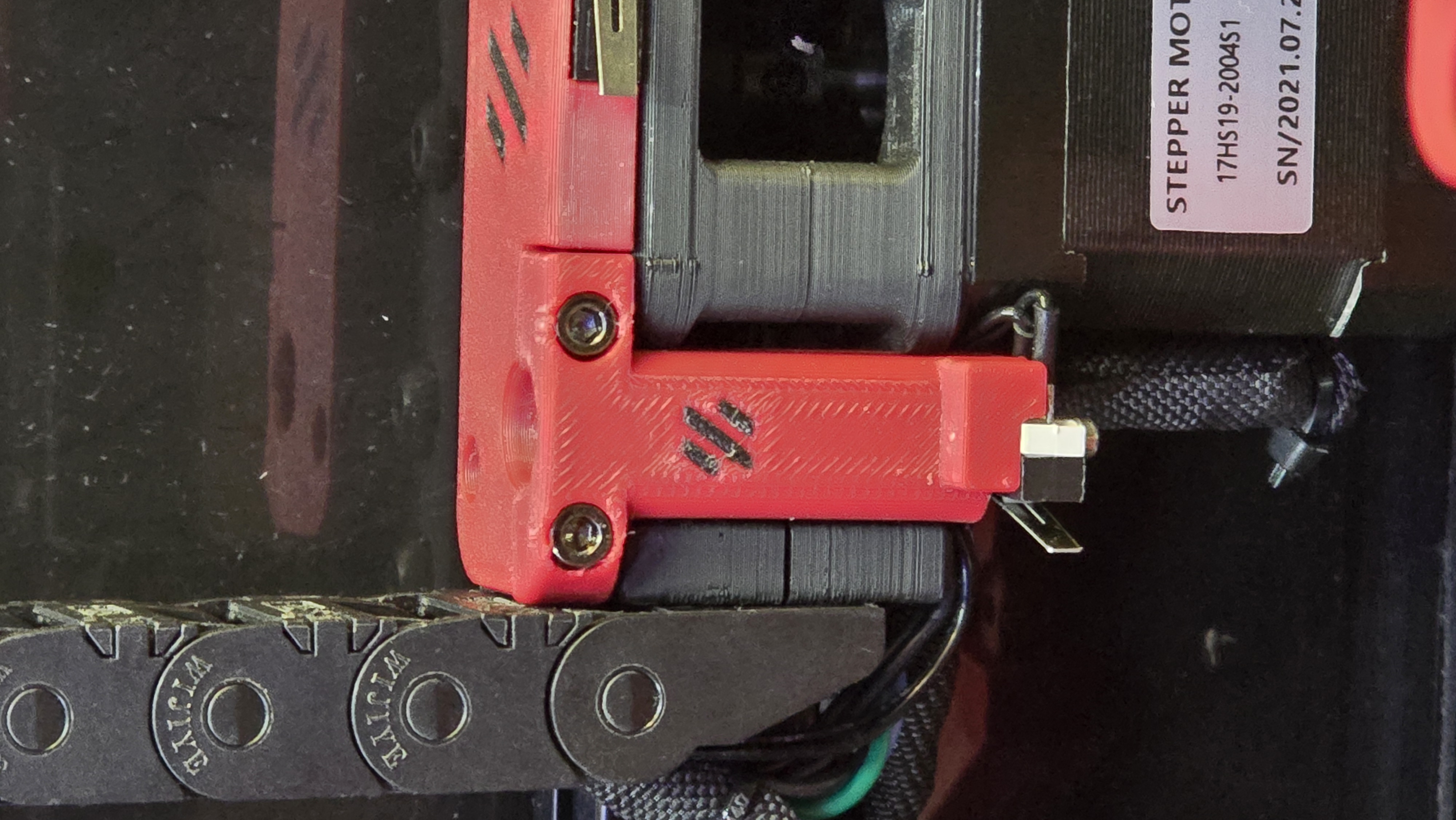 X endstop mount for stealthchanger to relocate x endstop to the back