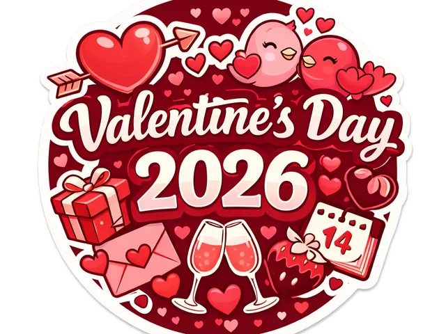 Valentine's Day 2026 mug coaster