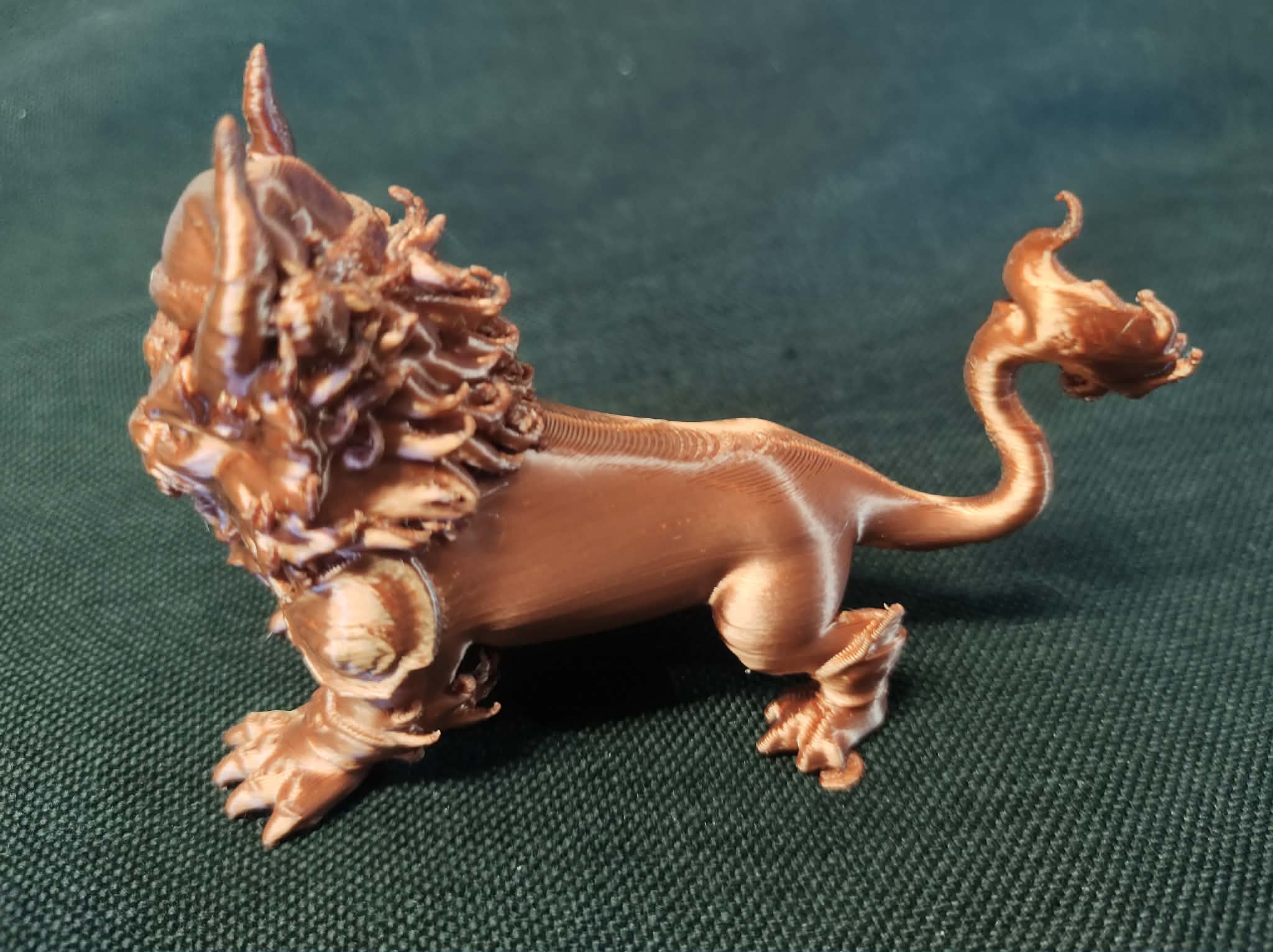 Christmas Nian Cat Lucky Chinese Myth Beast Figurine