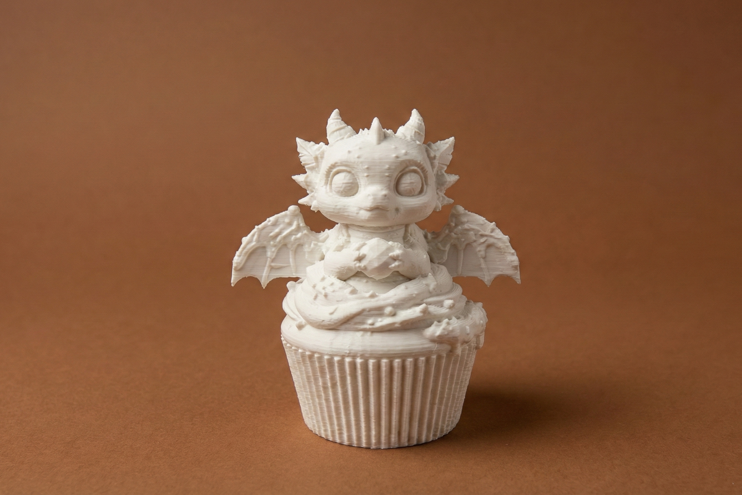 Cupcake Baby Dragon Figurine – Cute Dessert Dragon