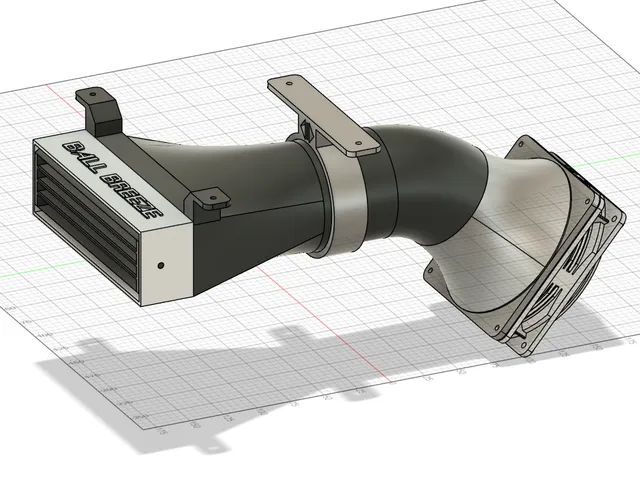 Ball Breeze 120mm PC Fan Under Desk Cooler