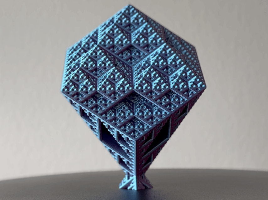Rhombic Dodecahedron Fractal Sculpture V3 | Level 5