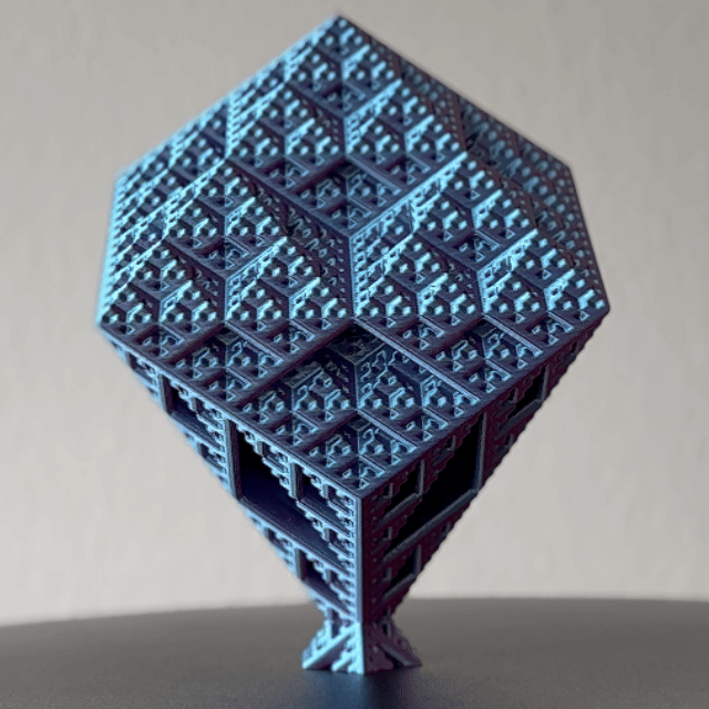 Rhombic Dodecahedron Fractal Sculpture V3 | Level 5 by Endless