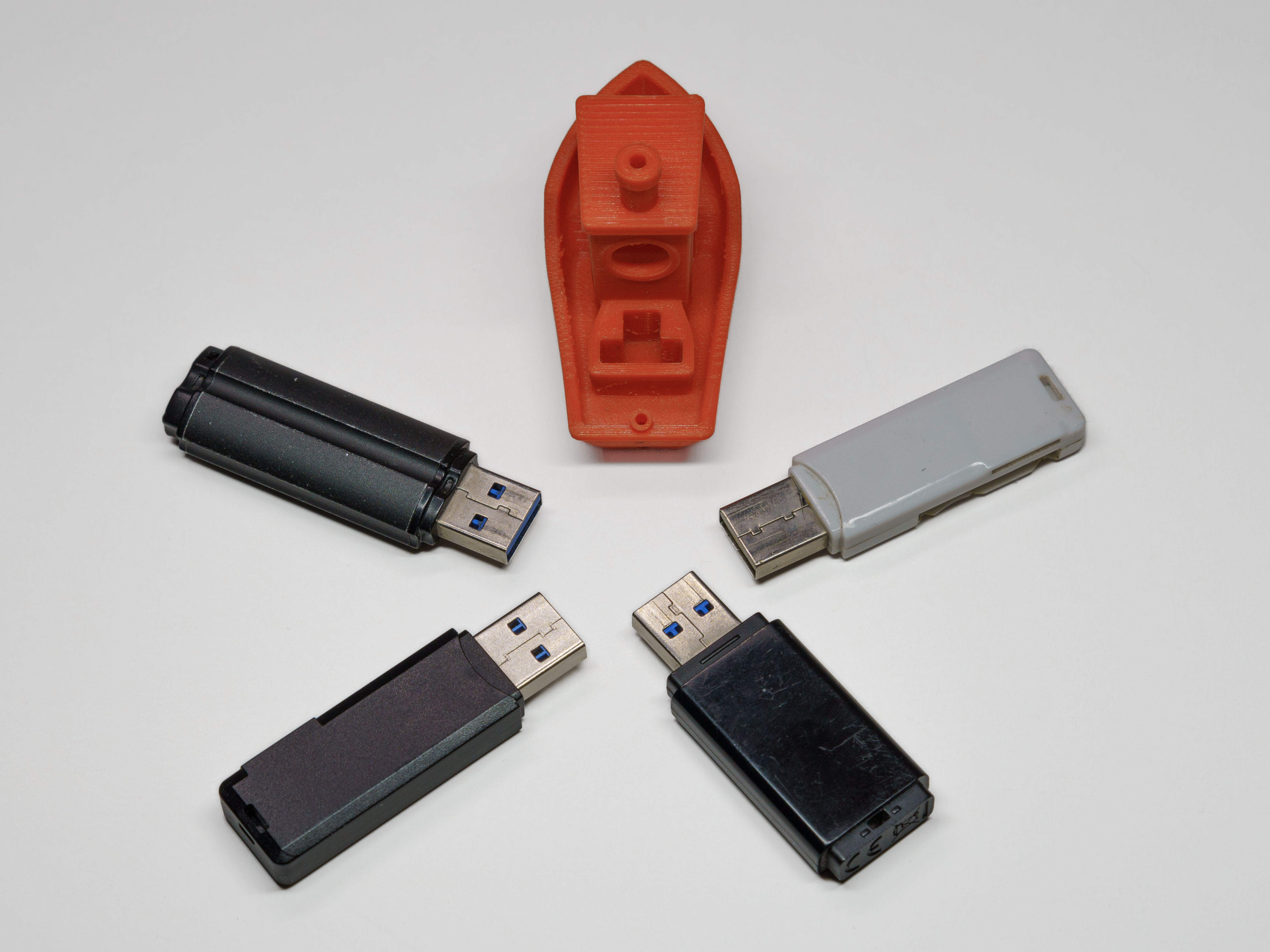 USB Benchy (Flash Drive Holder) — miniatura 4