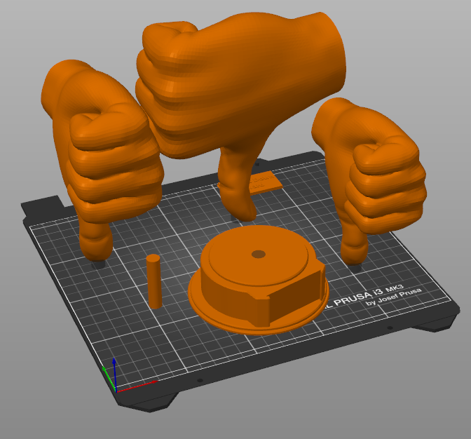 Thumbs Down Award w/ Customizable Plaque