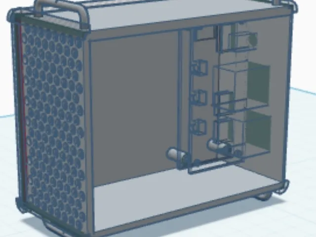 Mac Pro style case for orange pi zero 2w