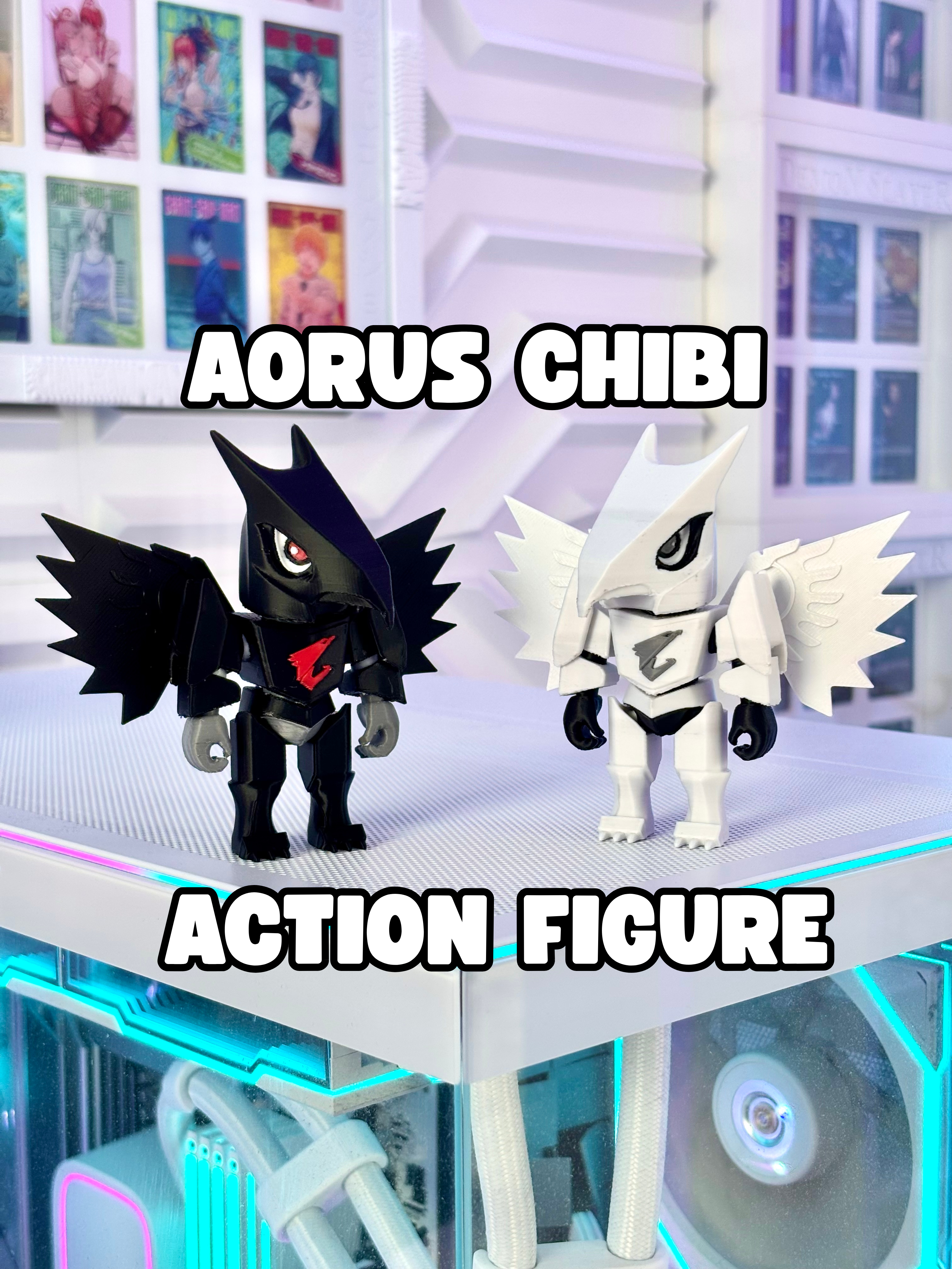 Aorus Chibi - Posable Action Figure for Gamers