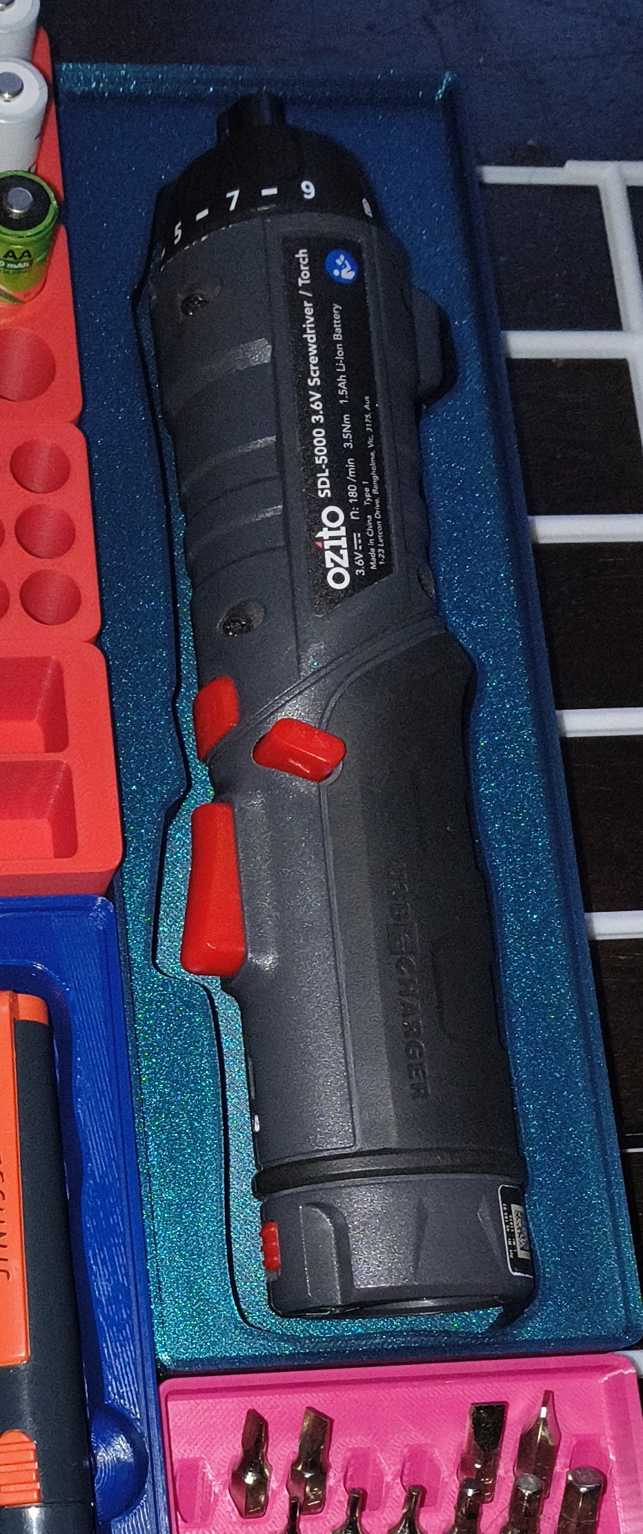 Gridfinity Ozito Cordless Screwdriver