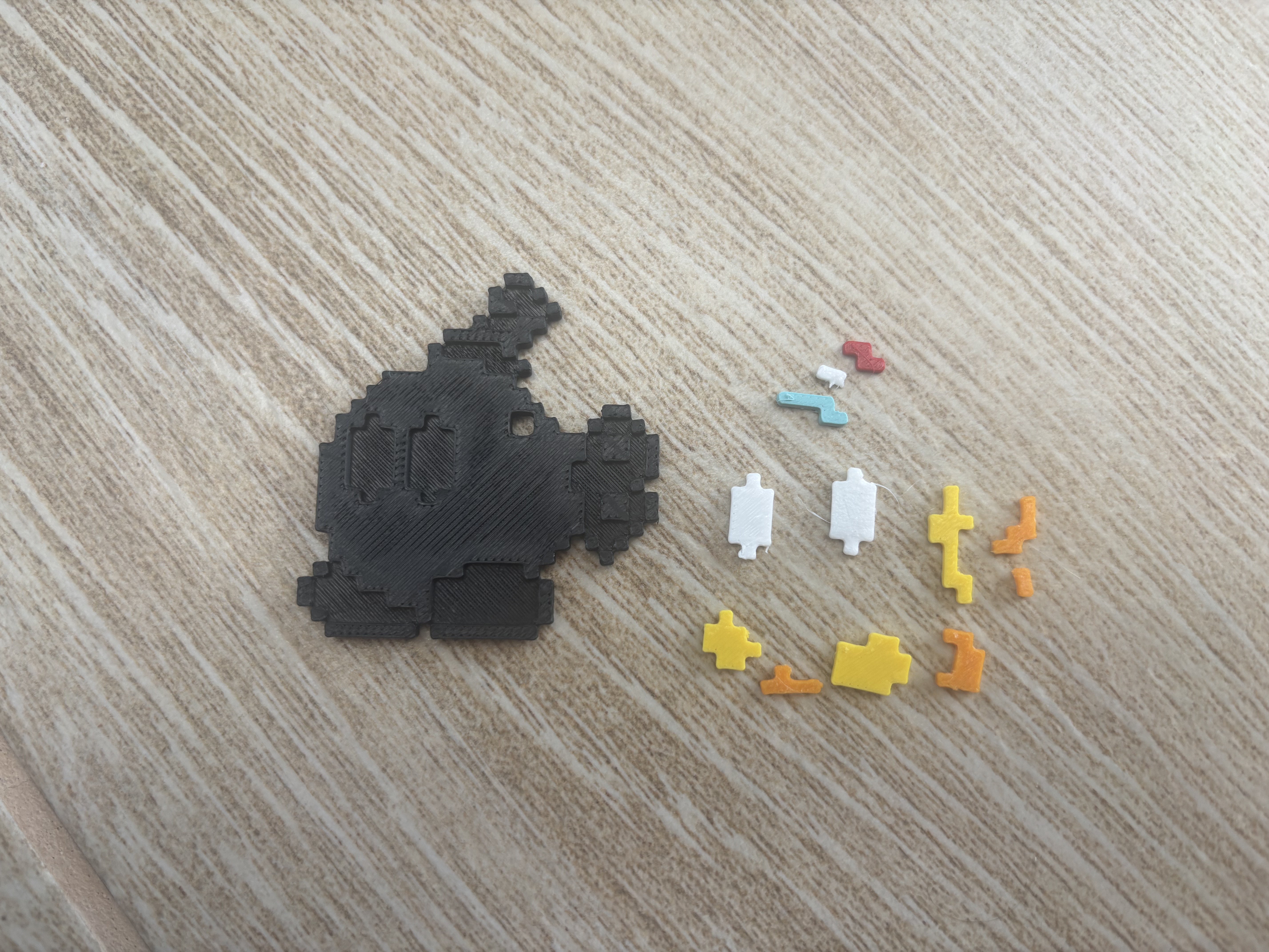 8-bit Mario Bomb Multipart Keychain — thumbnail 2